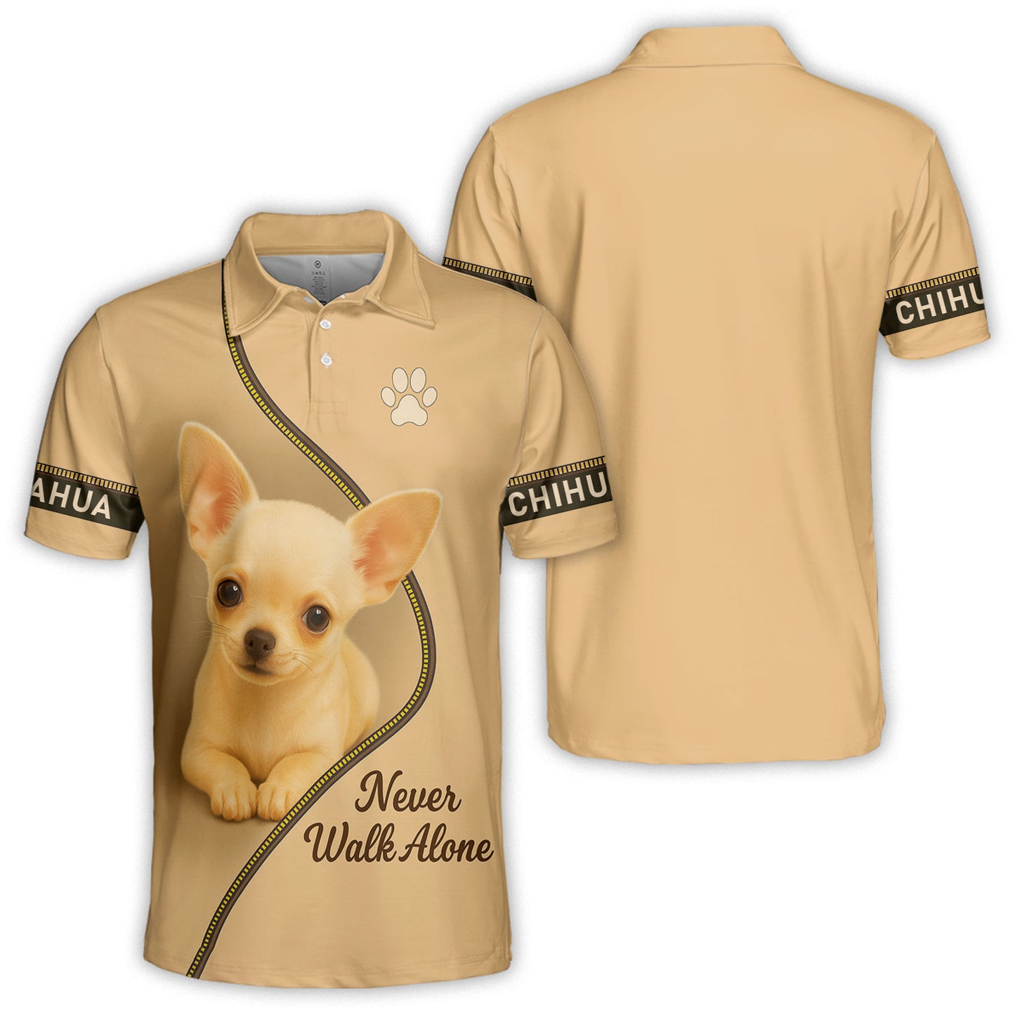 Personalized Chihuahua Shirt, Custom Name Tee with Adorable Puppy Art