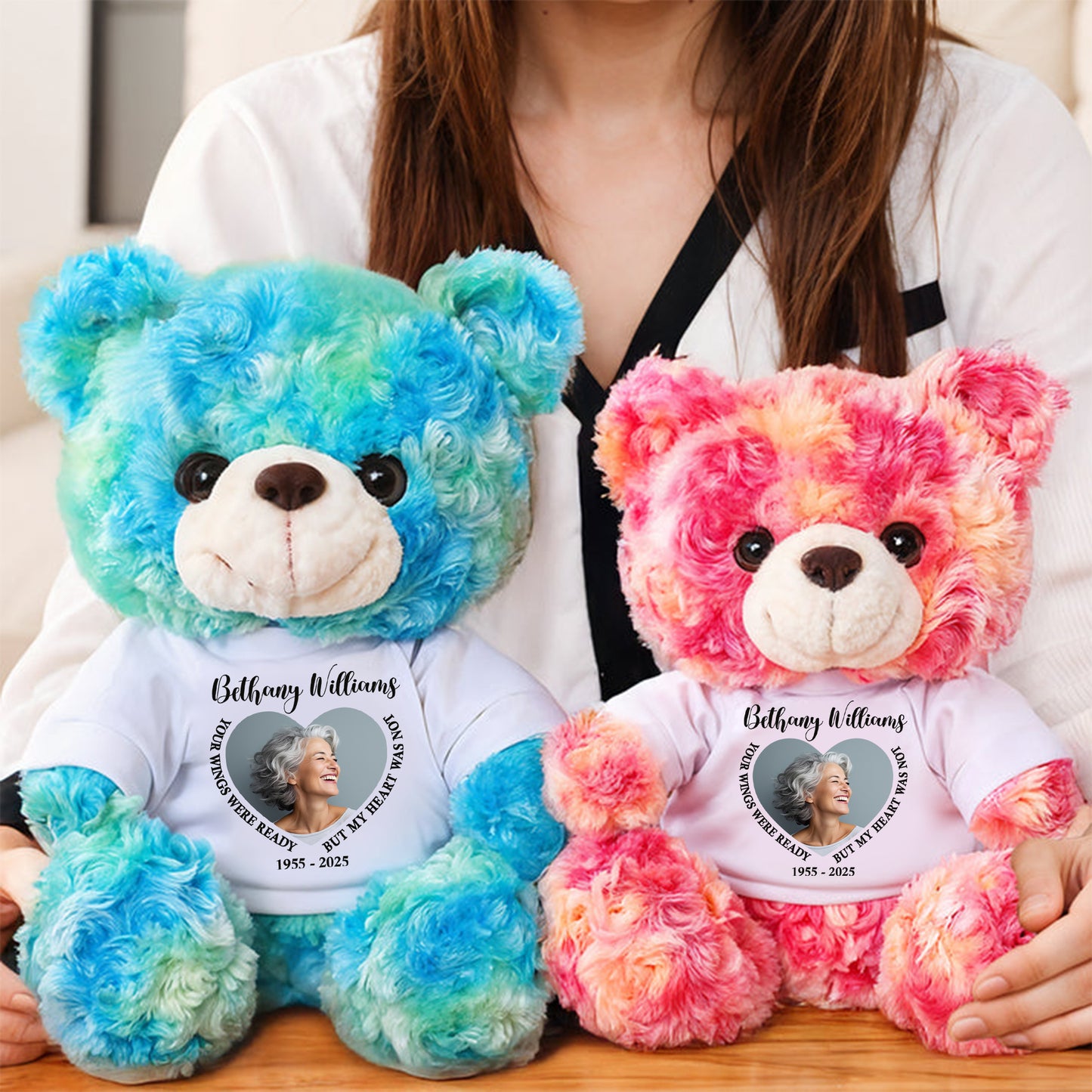Your Wings Were Ready - Memorial Personalized Teddy Bear