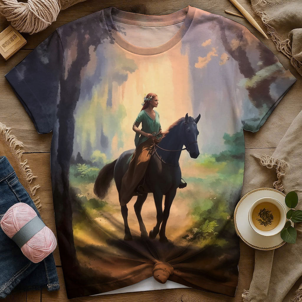She Rides with Grace - Where Magic Meets Courage - Gifts For Her, Gifts For Horse Lovers