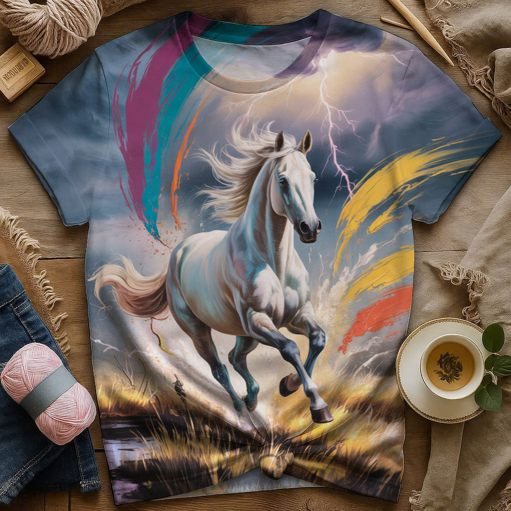 Wear the Energy of the Wild - Stunning Horse Graphic Shirt
