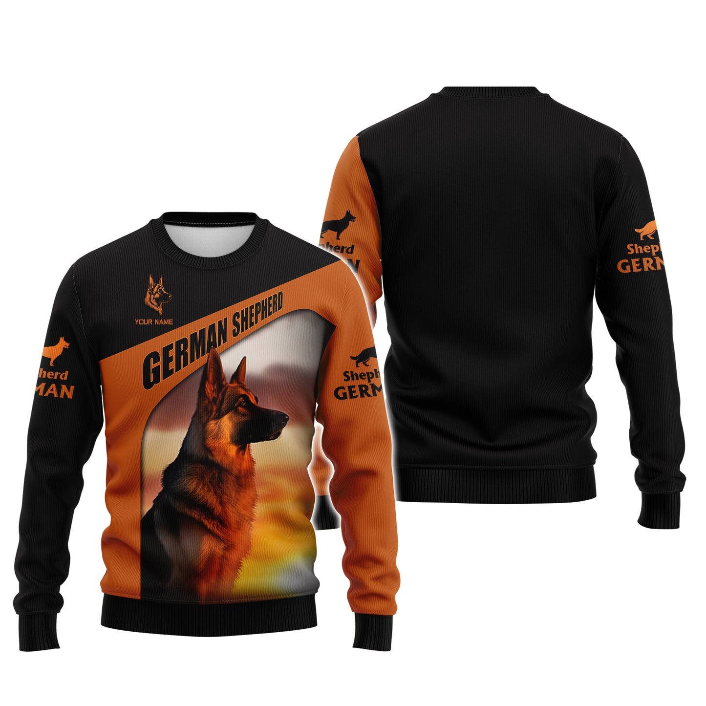 German Shepherd Valor 3D Shirt Personalized Name Gift For Dog Lovers