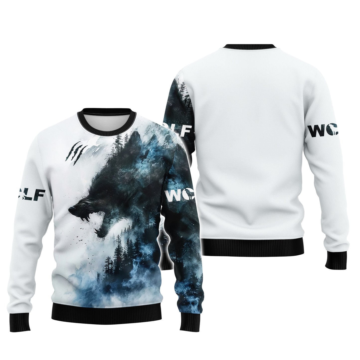 Fierce Wolf Forest T-shirt Personalized Gift For Wolf Lovers