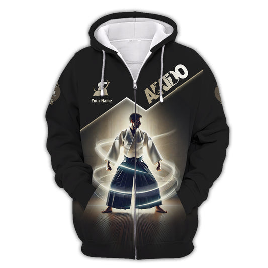 Personalized Aikido T-Shirt - Custom Name for Aikido Lovers