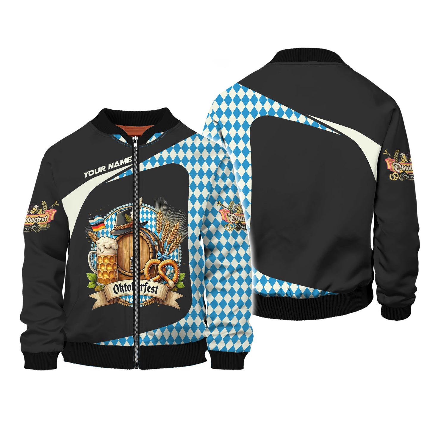 3D Full Print Oktoberfest T-Shirts Personalized Name Gift For Beer Lovers