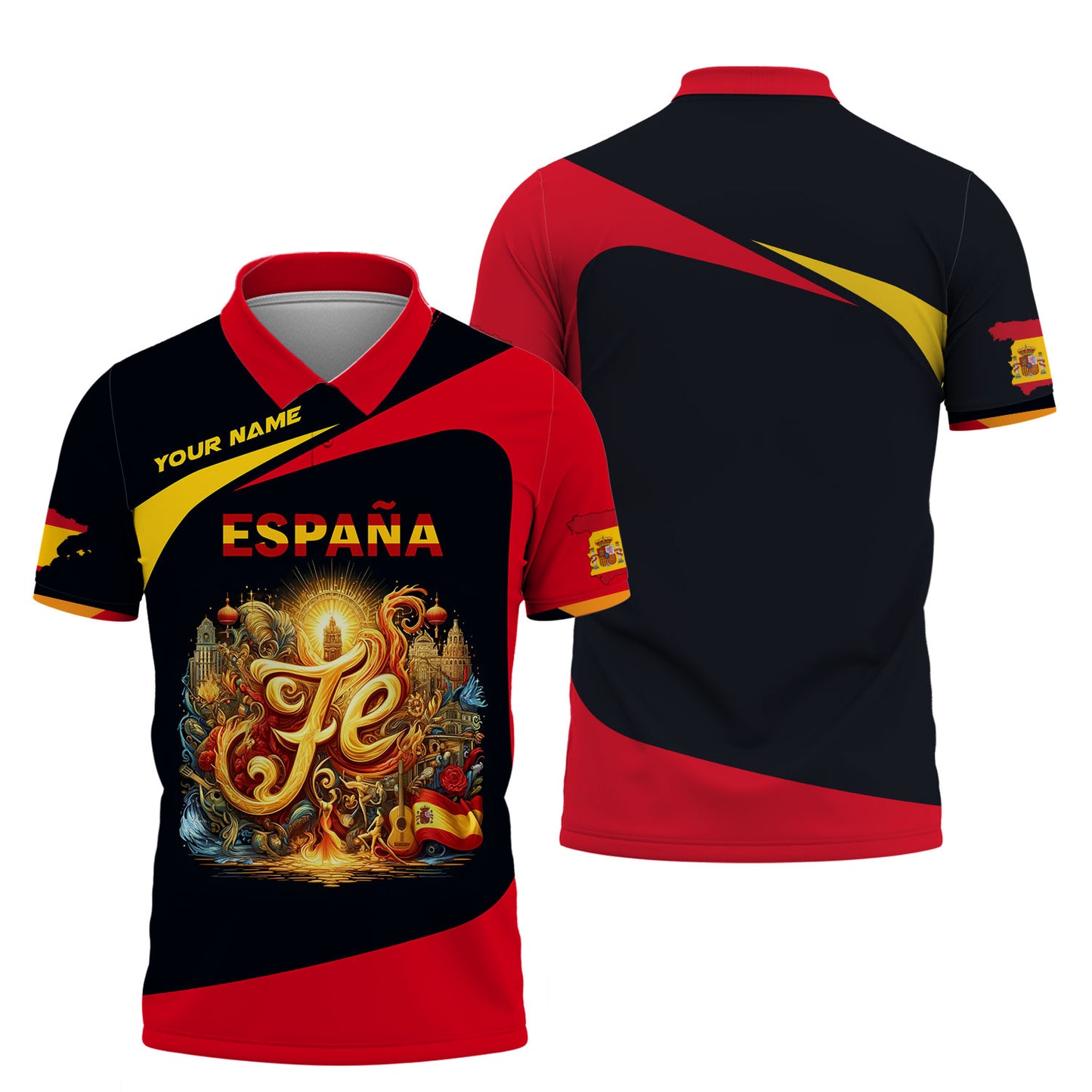 Personalized Spain Pride Shirt - Embrace the Spirit of Espana