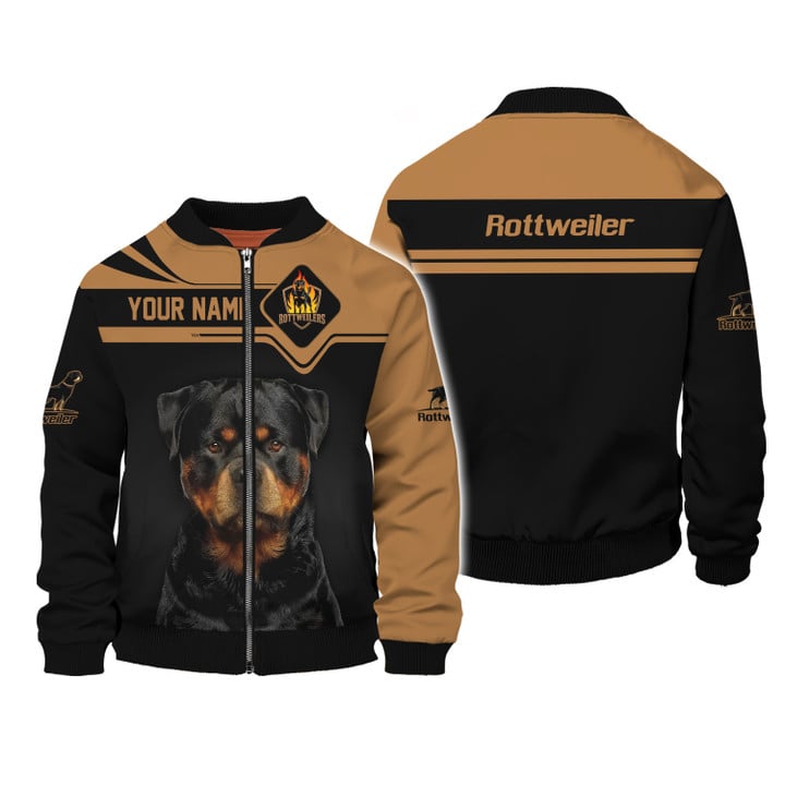 Personalized Rottweiler T-Shirt, Custom Name, Dog Lover Gift