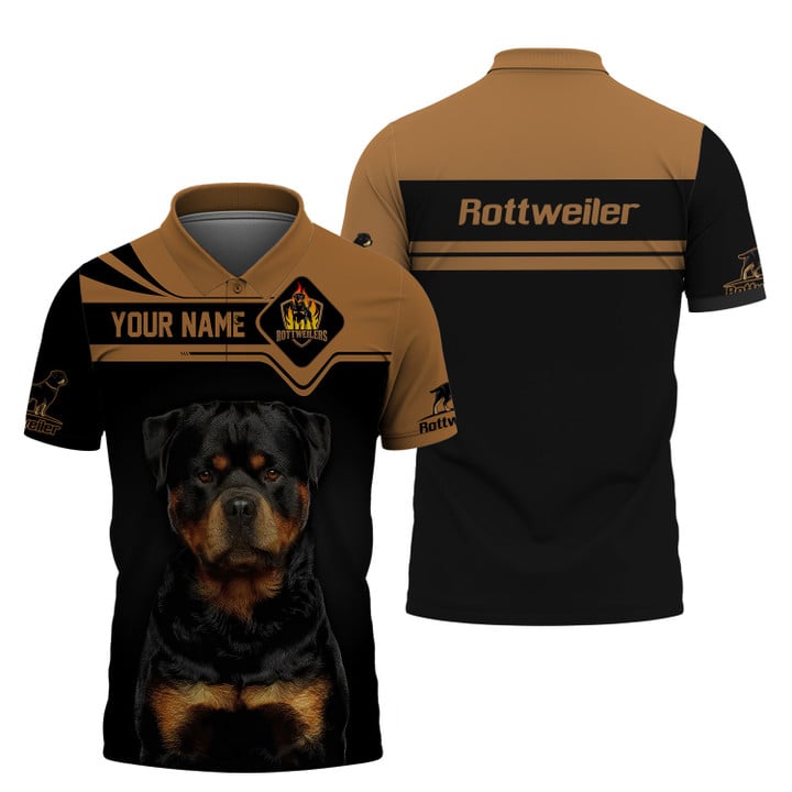 Personalized Rottweiler T-Shirt, Custom Name, Dog Lover Gift