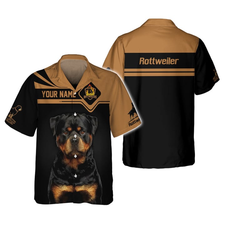Personalized Rottweiler T-Shirt, Custom Name, Dog Lover Gift