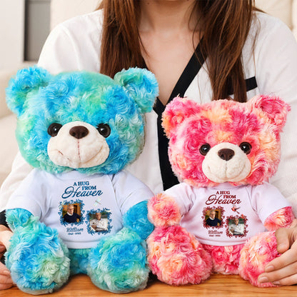 Custom Photo A Cuddle From Heaven - Memorial Personalized Teddy Bear