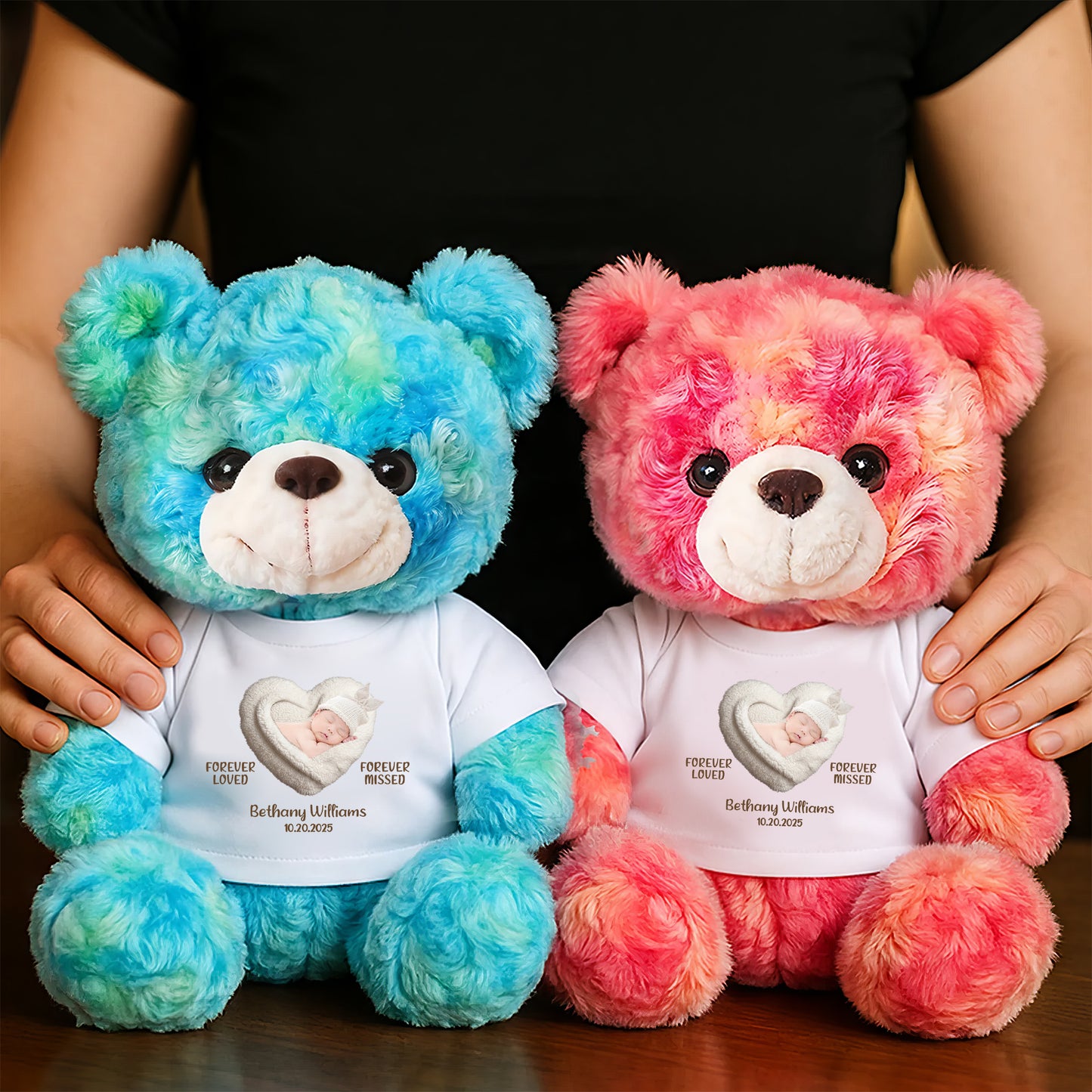 Forever Loved - Forever Missed - Memorial Personalized Teddy Bear