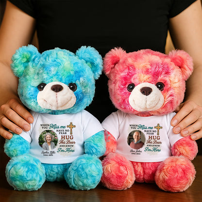 A Hug From Heaven Custom Name and Year - Memorial Personalized Teddy Bear