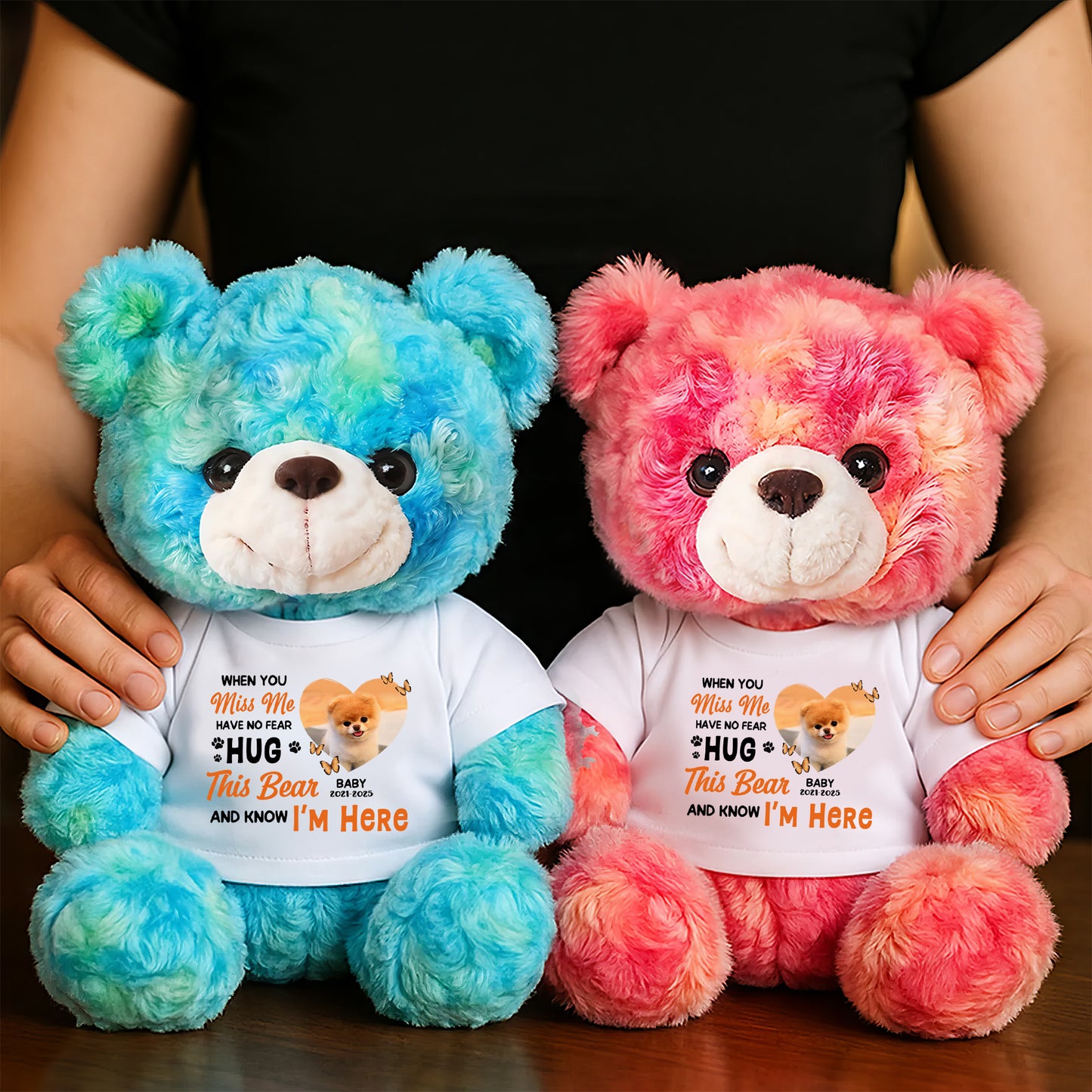 Custom Photo Pet Loss -  Memorial Personalized Teddy Bear