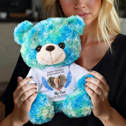 Hand Picked For Earth By My Loved One In Heaven - Memorial Personalized Teddy Bear