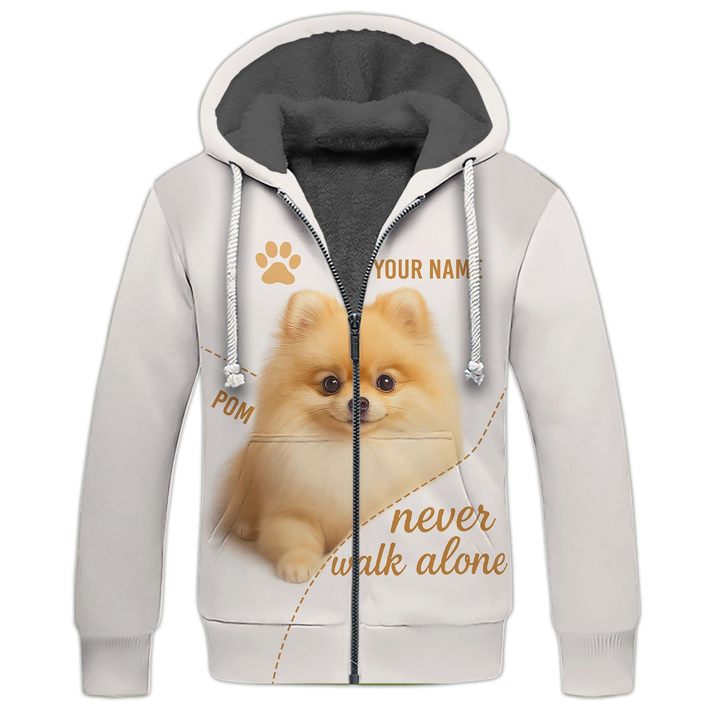 Personalized Pomeranian Women V-Neck Shirt - Cute Dog Design with Custom Name