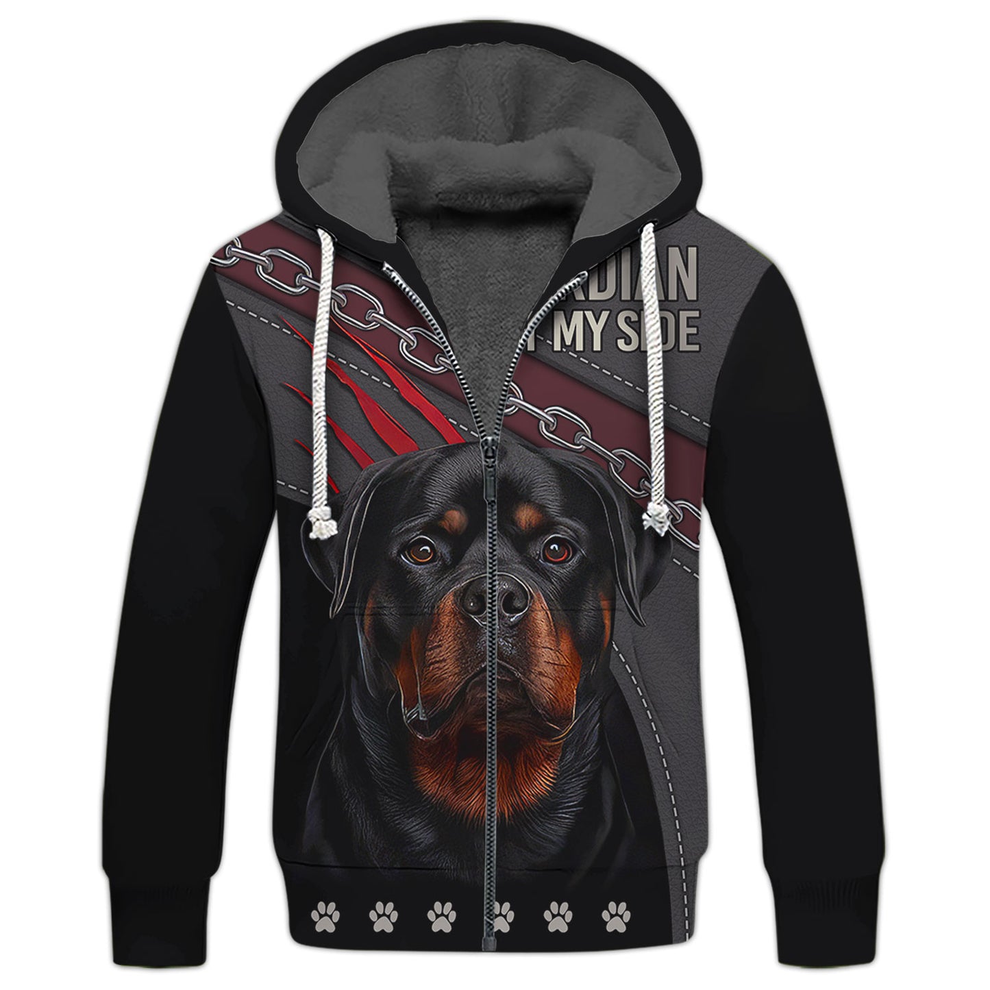 Rottweiler Guardian T-Shirt - 3D Dog Design for Loyal Protectors