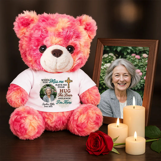 A Hug From Heaven Custom Name and Year - Memorial Personalized Teddy Bear