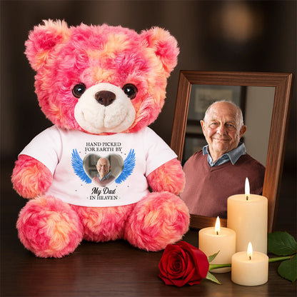 Hand Picked For Earth By My Loved One In Heaven - Memorial Personalized Teddy Bear