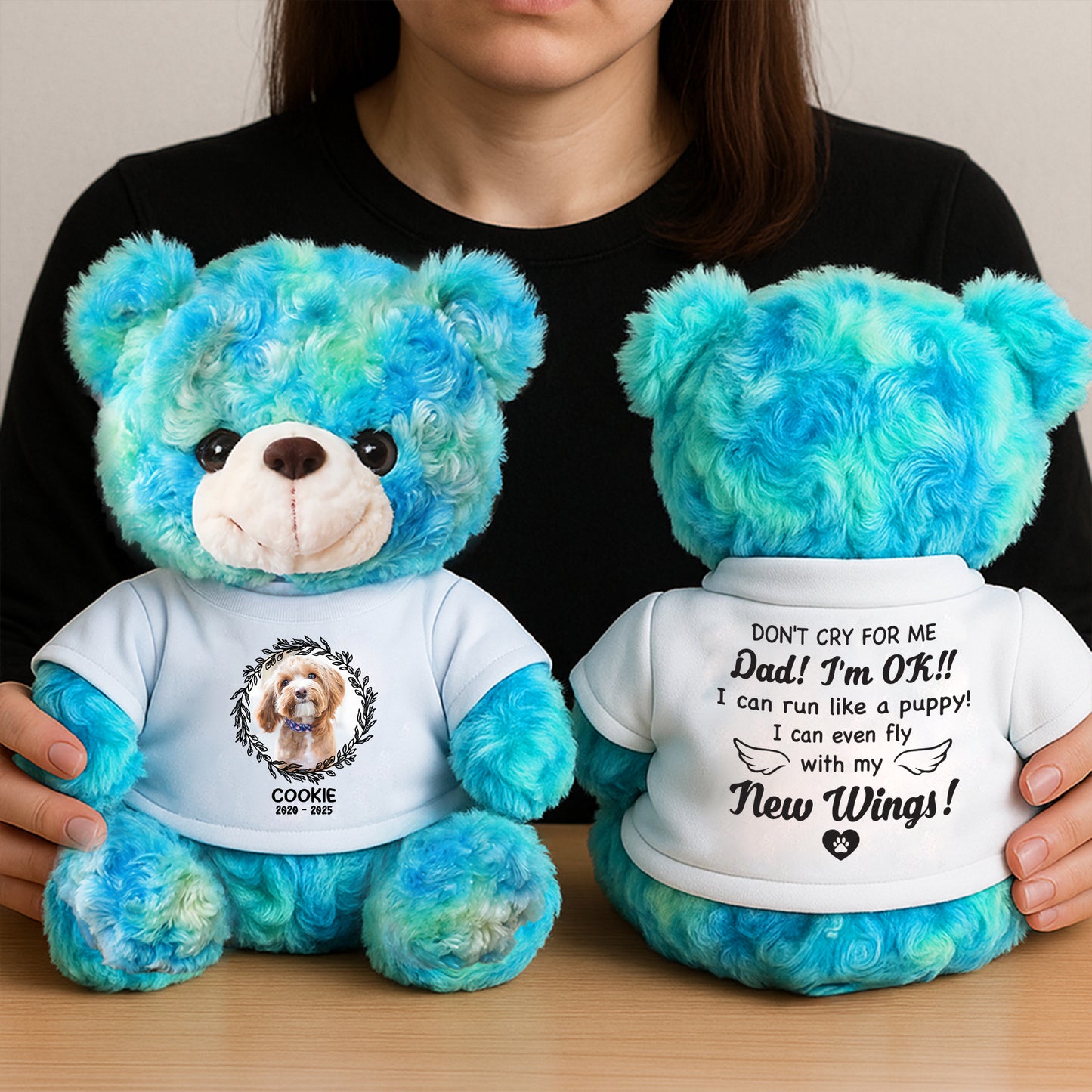 Do Not Cry For Me - Memorial Personalized Teddy Bear
