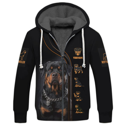 Personalized Rottweiler Portrait T Shirt Gift For Dog Lovers