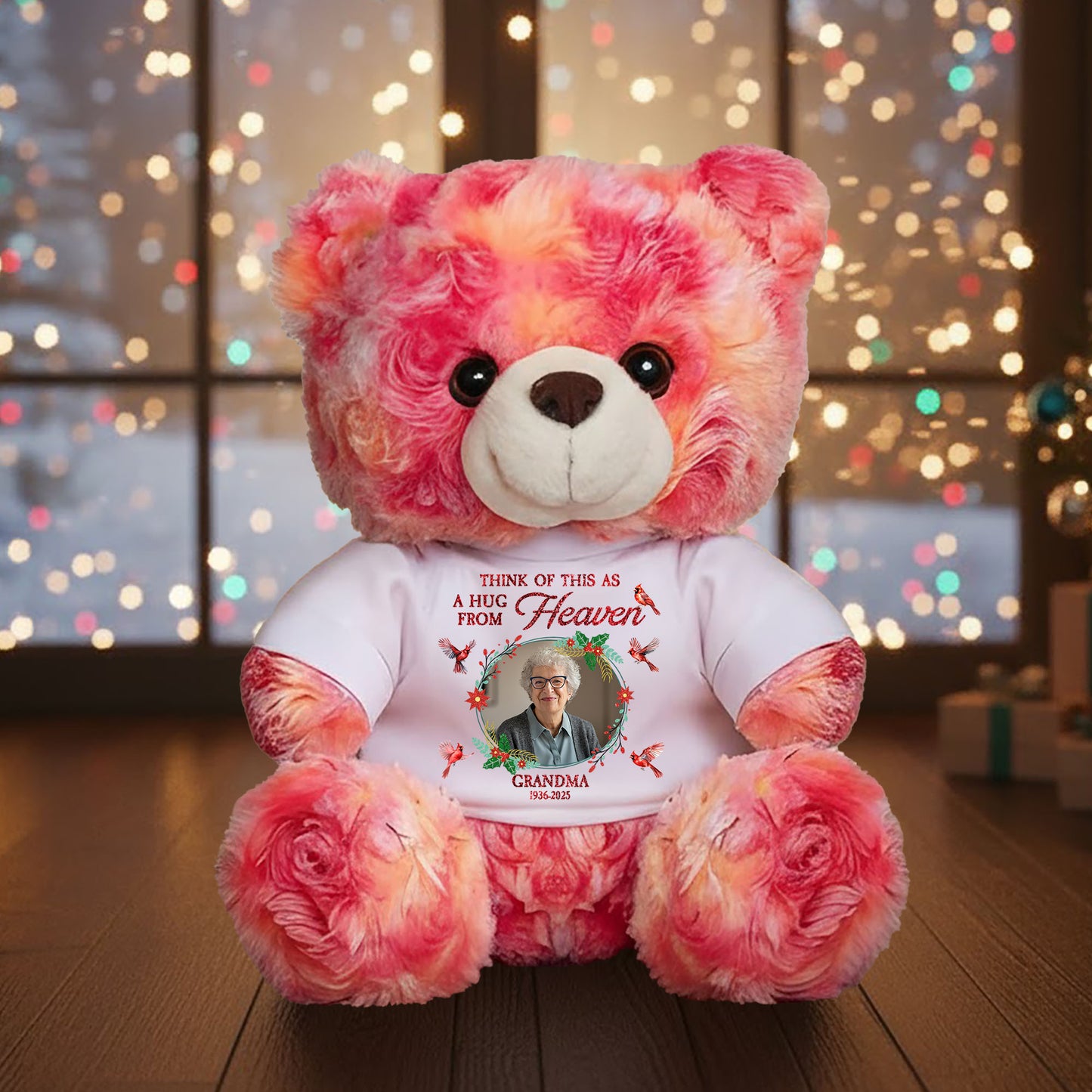 When You Feeling Blue Custom Photo - Memorial Personalized Teddy Bear
