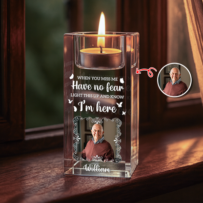 Light This Up - Personalized Crystal Candle Holder