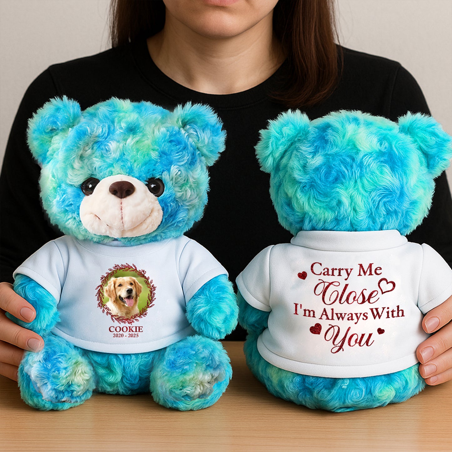 I Wil Carry You With Me - Memorial Personalized Teddy Bear