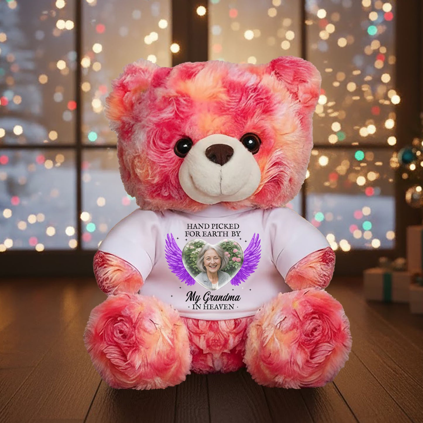 Hand Picked For Earth By My Loved One In Heaven - Memorial Personalized Teddy Bear