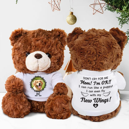Do Not Cry For Me - Memorial Personalized Teddy Bear
