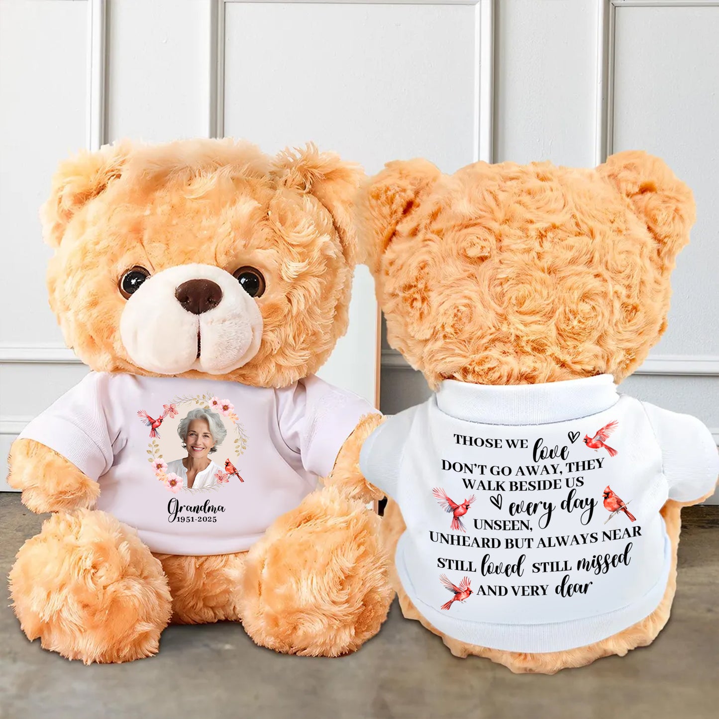 When You Feeling Blue - Memorial Personalized Teddy Bear