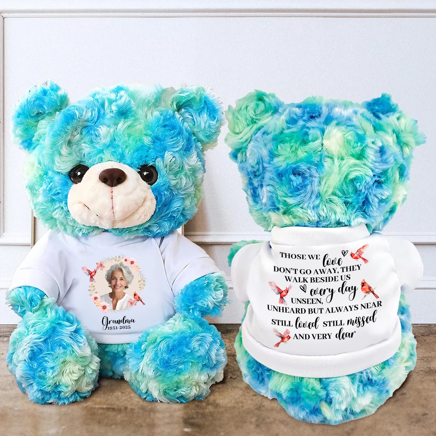 When You Feeling Blue - Memorial Personalized Teddy Bear