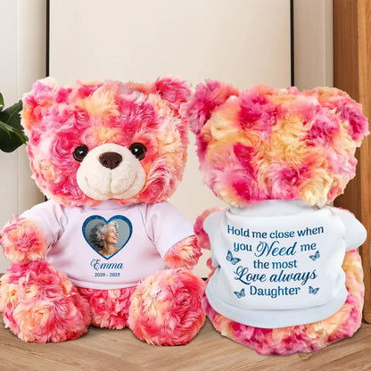 Hold Me Close Love Always - Memorial Personalized Teddy Bear