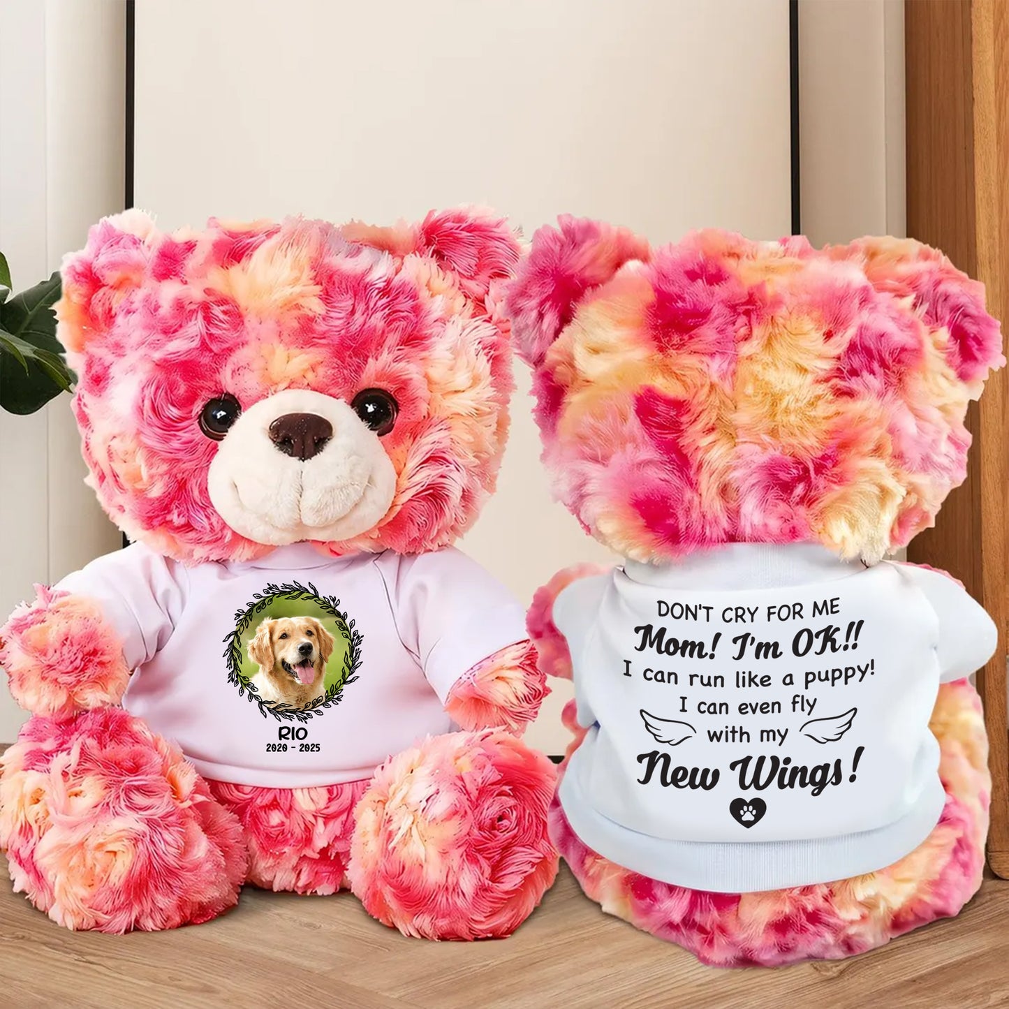 Do Not Cry For Me - Memorial Personalized Teddy Bear