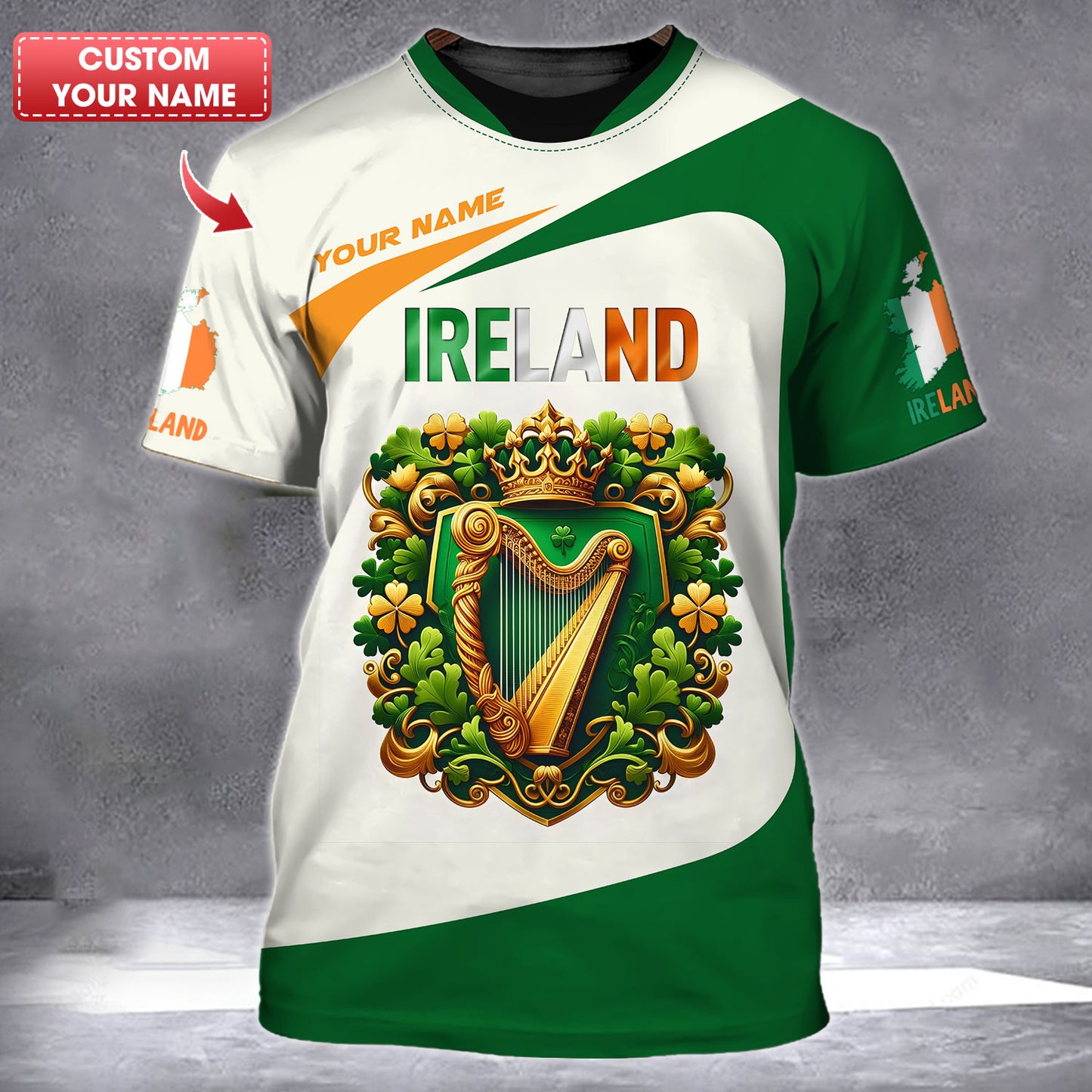 T-shirt personnalisé de la fierté irlandaise - Adoptez l'esprit irlandais