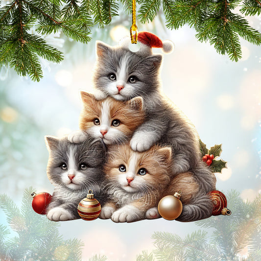 Ornament Christmas Cats Tree Home Decor Christmas Gift For Cat Lovers