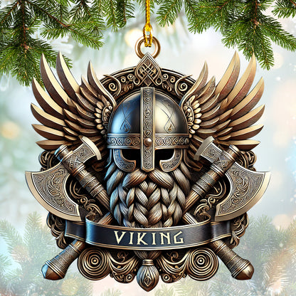 Custom Name Viking Ornament, Home Decor Gift For Viking Lovers