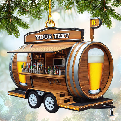 Beer Barrel Bar Ornament, Home Decor Gift For Beer Lovers