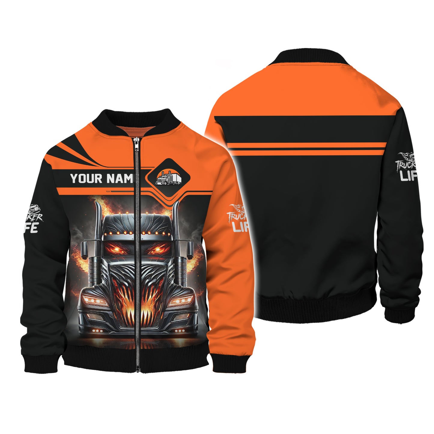 Custom Trucker Life T-Shirt Personalized Name Gift For Trucker Lovers