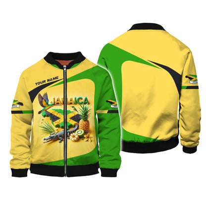 Symbolizes With Map Of Jamaica Cusstom Name T-Shirts Gift For Jamaican Lovers