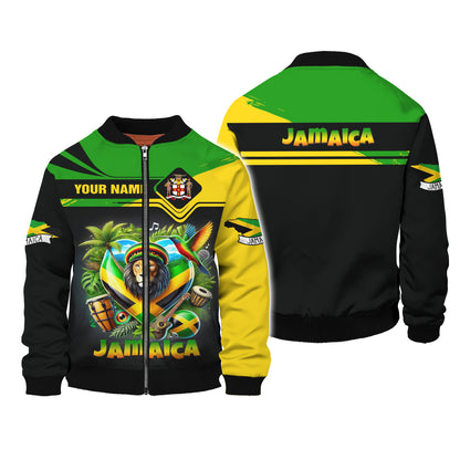 Personalized Jamaica Lion Shirt - Celebrate Jamaican Culture and Heritage