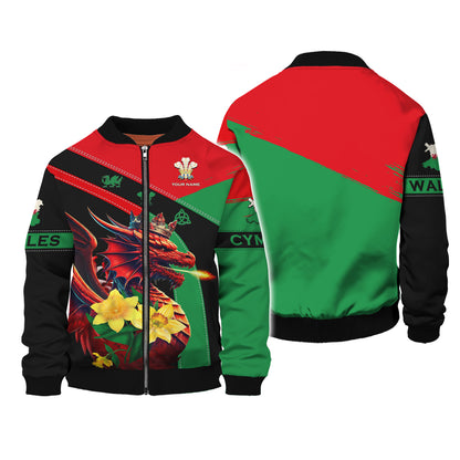 T-shirt imprimé 3D Love CYMRU Dragon Wales, cadeau pour les amoureux du Pays de Galles