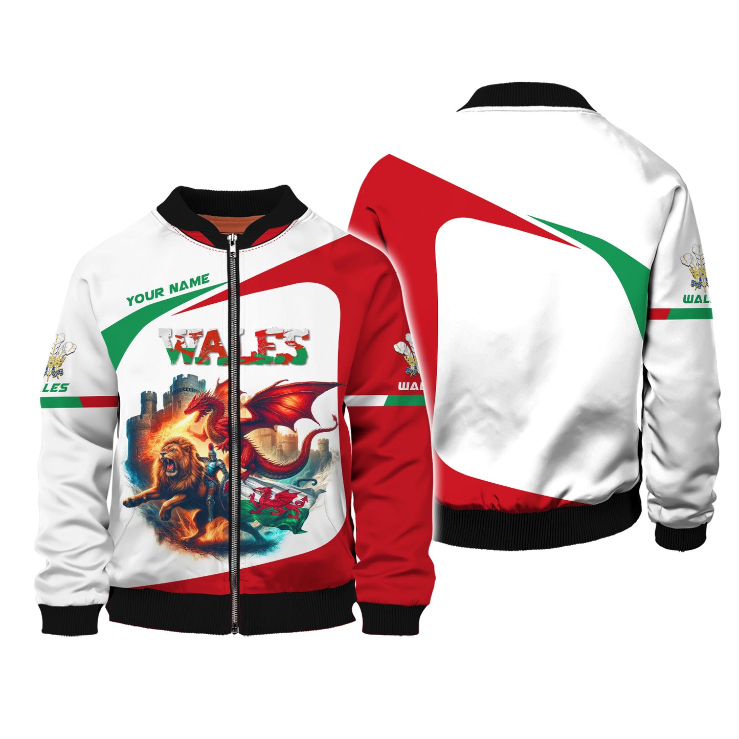 Camisetas personalizadas Flame Of Wales Camiseta con estampado completo en 3D de Gales Regalo para amantes de Gales