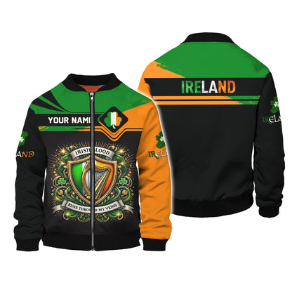 Características distintivas de Irlanda: camisetas con nombre personalizado, regalo para amantes irlandeses