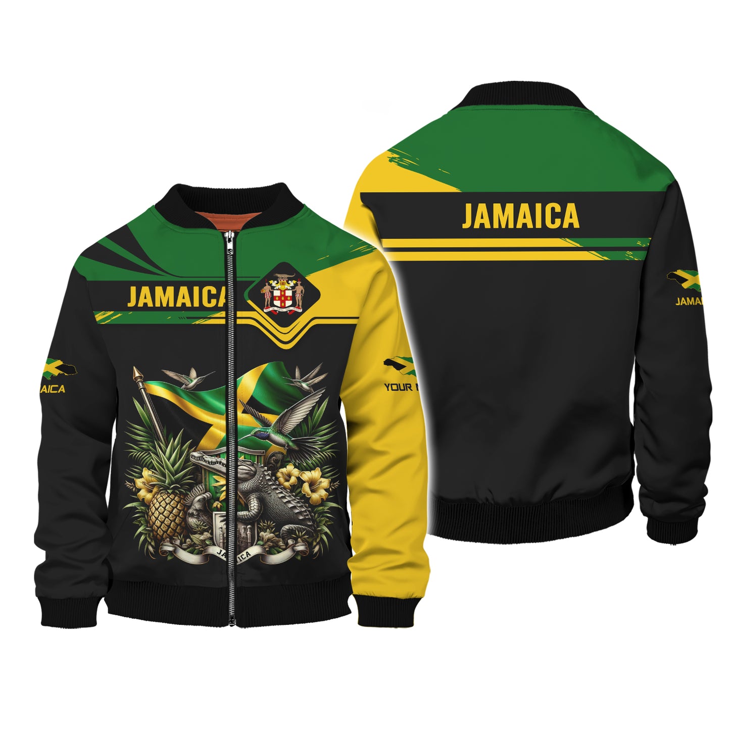 Camiseta personalizada con estampado 3D y nombre de Jamaica como regalo para los amantes de Jamaica