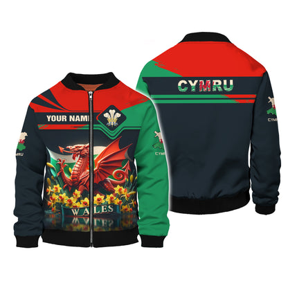 Dragon Of Wales Custom T-Shirts Wales 3D Full Print Shirt Gift For Welsh Lovers