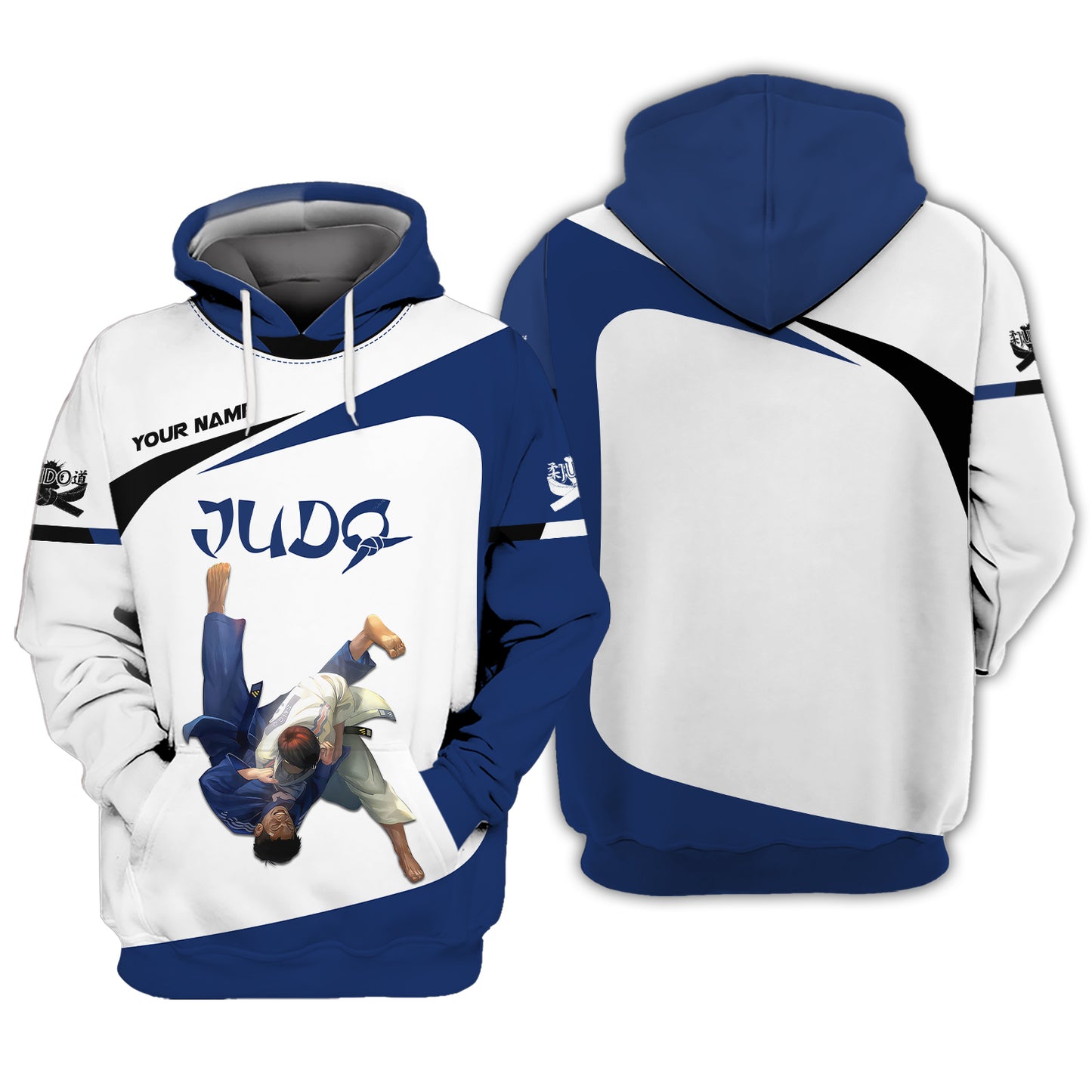 Camiseta personalizada con nombre en 3D de judo. Regalo con nombre personalizado para amantes del judo