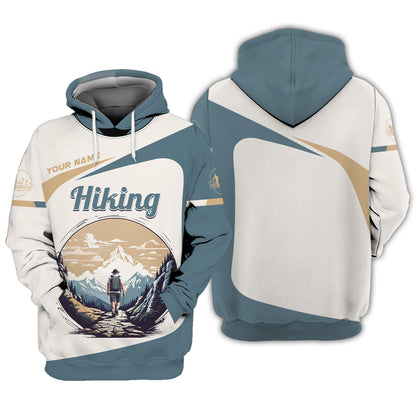 Hiking With The Moutain Custom T-Shirts Hiking 3D Shirt Gift For Hiker Lover