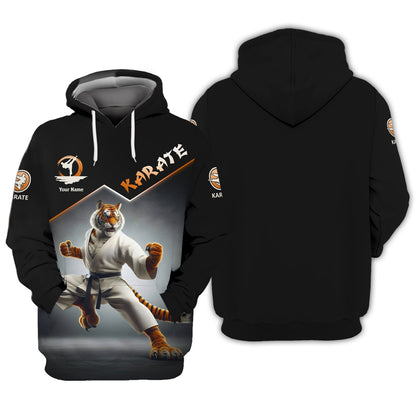 Sweat à capuche zippé personnalisé Karate Tiger - Libérez votre guerrier intérieur