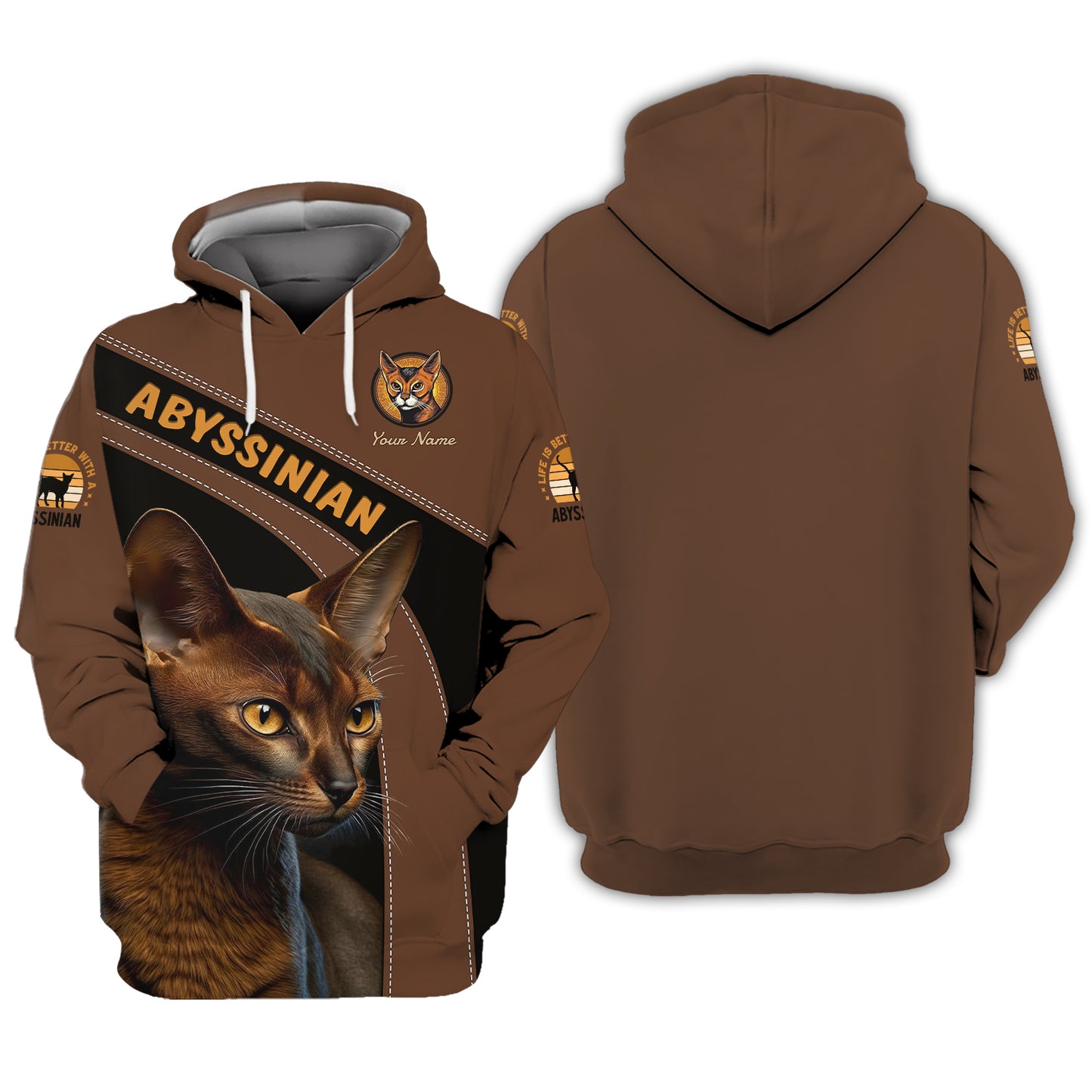 Personalized Abyssinian Cat Shirt - Embrace the Elegance of Abyssinian Felines