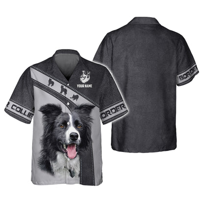 3D Full Print Border Collie T-Shirts Personalized Name Gift For Dog Lovers