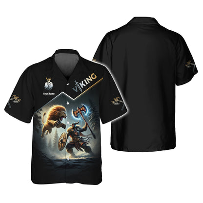 T-shirt Brave Viking Warrior avec drapeau norvégien imprimé en 3D, cadeau personnalisé pour les amoureux norvégiens